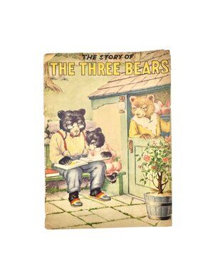 Vintage 1941 Illustrated Book The Story Of The Three Bears By Thelma Gooch